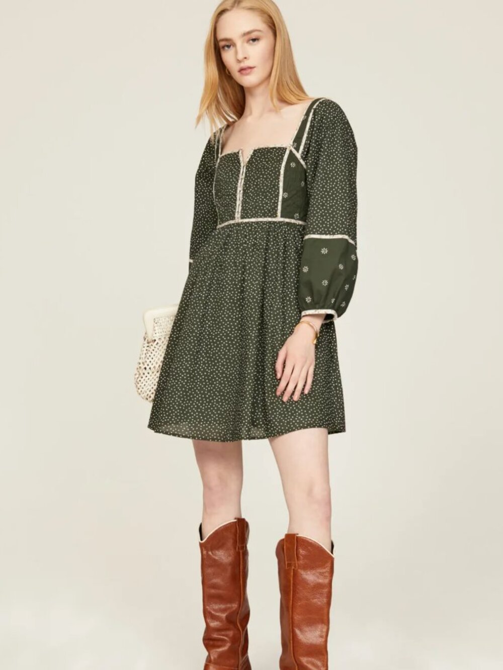 Madewell Simi Patchwork Mini Dress